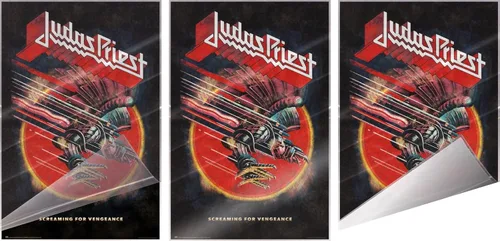 Vista 3 de Judas Priest - Póster de música (Screaming For Vengeance) (Tamaño: 24" x 36") (póster laminado)