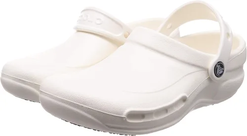 Vista 2 de Crocs Zuecos unisex Bistro (9 B (M) de EE. UU. para mujer/7 D (M) de hombre de EE. UU., blanco)
