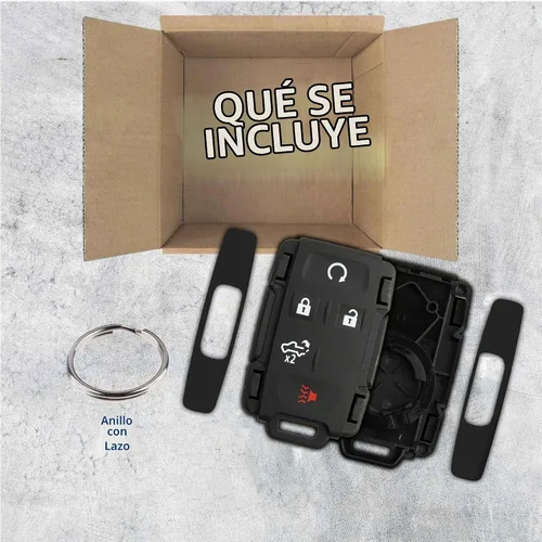 Vista 3 de Carcasa de llave de mando remoto 5bth para puerta de elevación para Chevrolet Silverado GMC Sierra (M3N-32337200, 84209236)