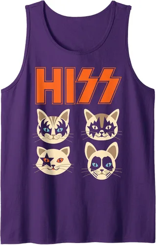 Vista 8 de Camiseta sin mangas Hiss Funny Cats Kittens Rock Rockin Negro