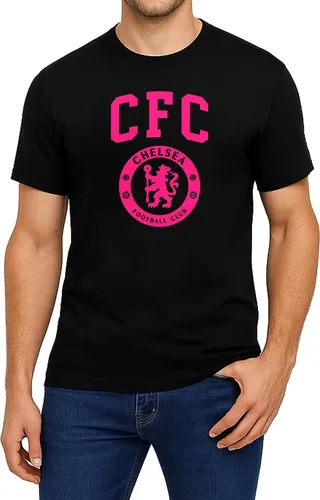 Vista 14 de Icon Sports Camiseta de algodón con licencia oficial del Chelsea FC, unisex para adultos