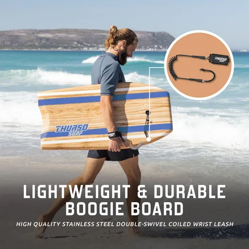 Vista 4 de THURSO SURF Quill 42'' Tabla de bodyboard ligera y duradera con núcleo EPS, cubierta IXPE, base pulida de HDPE, puntal FRP, cola crescent, doble