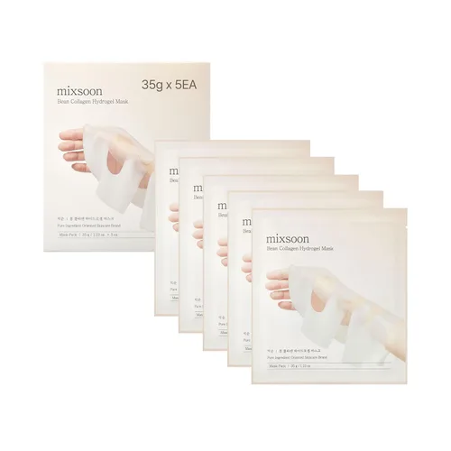 Vista 10 de mixsoon Máscara de Hidrogel de Colágeno de Frijol - Fórmula de Gel Hidratante Todo en Uno para una Piel Radiante y Suave 35g / 1.18 fl.oz.