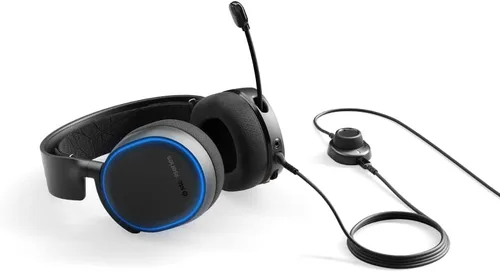 Vista 4 de SteelSeries Arctis 5 Gaming Headset - RGB Illumination - DTS Headphone X v2.0 Surround for PC and PlayStation 5, PS4 - Black