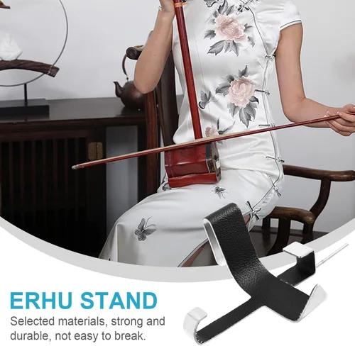 Vista 9 de Mikinona Soporte de cintura portátil Erhu Soporte conveniente para instrumentos Erhu Diseño ligero y duradero para actuaciones musicales y sesiones