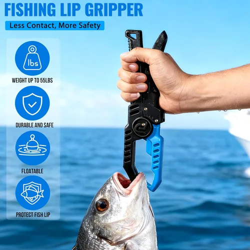 Vista 8 de PLUSINNO Fishing Gear,Full Fishing Pole kit Include Fishing Rod and Reel Combo, Tackle Box with Fishing Lures, Fishing Accessories, Fishing