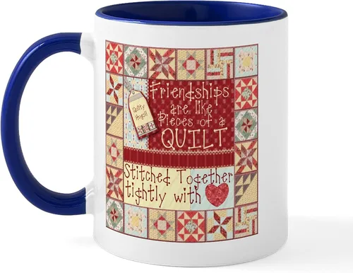 Vista 20 de CafePress I'd Rather Be Quilting Mug Taza de café de cerámica de 11 oz (11.0 fl oz)