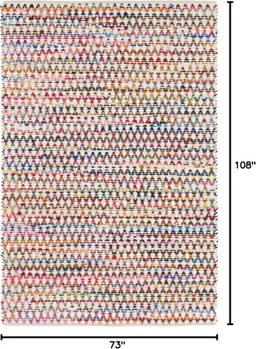 Vista 2 de Unique Loom Trenzado Chindi Collection - Alfombra casual moderna para múltiples áreas (6 pies x 9 pies)