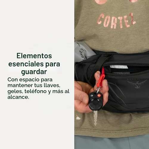 Vista 3 de Osprey Riñonera de hidratación Duro Dyna con frascos suaves hidráulicos para correr