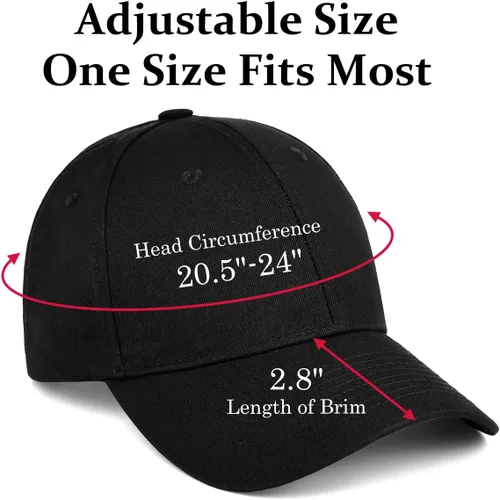Vista 3 de Paquete de 3 gorras de béisbol unisex de algodón, ajustables, sin construir, para hombres, mujeres y hombres