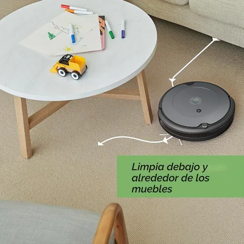 Vista 7 de iRobot Roomba 676 Robot Aspirador con conectividad Wi-Fi, compatible con Alexa, bueno para pelo de mascotas, alfombras, suelos duros, carga