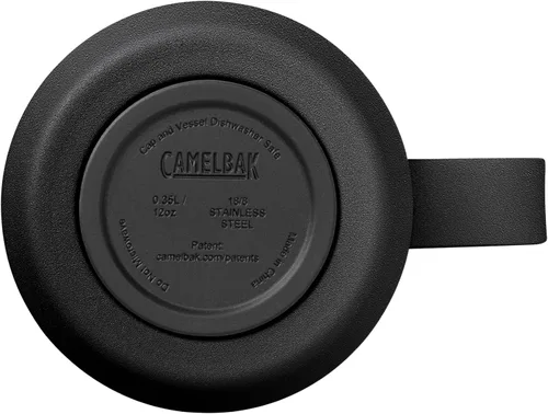 Vista 6 de CamelBak Horizon - Taza de campamento de 12 onzas, acero inoxidable aislado, tapa de tres modos, color negro