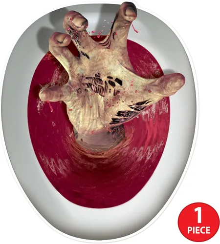 Vista 3 de Zombie-Hand Peel 'N Place - Cubreinodoro