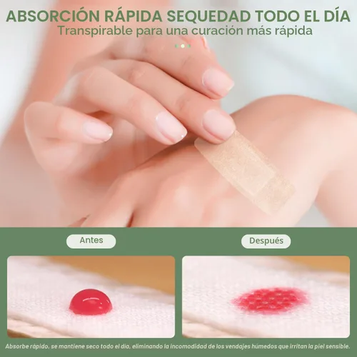 Vista 7 de Hysimedy Vendajes Adhesivos de Silicona Tamaño Mediano para Piel Sensible y Frágil 1.63"x4" 40 Unidades Tela Flexible Sin Látex Hipoalergénicos