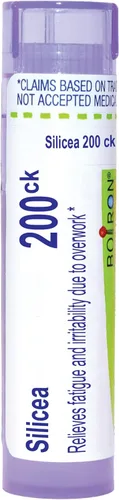 Vista 13 de Boiron Silicea 30C Medicina homeopática para la fatiga - 80 pellets Gránulos homeopáticos de medicina única para la fatiga. Tamaño: 80 pellets.