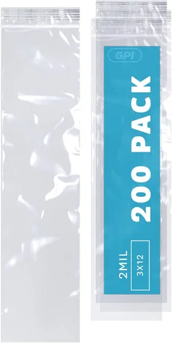Vista 35 de Bolsas con cremallera de 1 pulgada x 8 pulgadas de largo, paquete de 12000