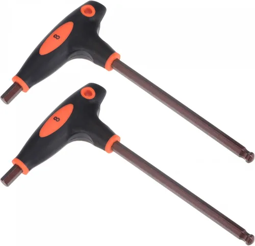 Vista 11 de uxcell Llave hexagonal de extremo de bola de 0.079 in, llave inglesa con mango en T, acero métrico S2 2 piezas