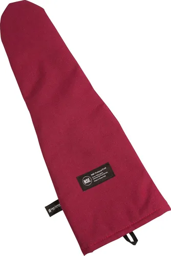 Vista 29 de San Jamar KT0215 Kool-Tek Manopla de protección para horno para temperatura convencional Nomex, 15" de longitud, rojo
