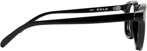 Vista 3 de Kolo Webster - Gafas de sol italianas de alta calidad, estilo cuadrado clásico, color negro