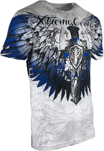 Vista 6 de Xtreme Couture by Affliction Camiseta para hombre Tempest Biker MMA