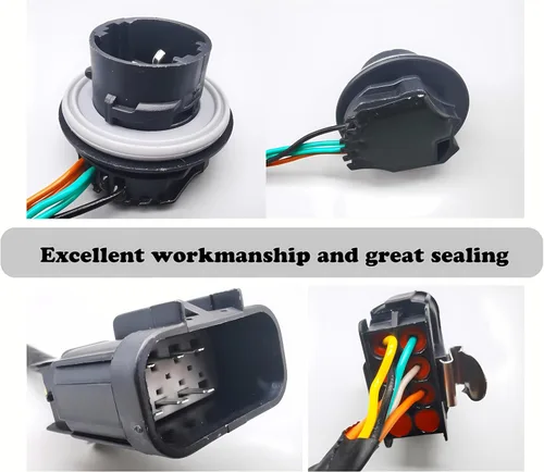 Vista 4 de Arnés de cableado de faros 15841610 Compatible con GMC Sierra 1500 2007 2008 2009 2010 2011 2012 2013 Arnés de cableado de faros y GMC Sierra 2500