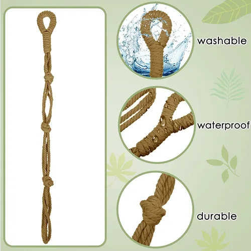 Vista 3 de Extensores conectables para colgar plantas, extensor de cuerda duradera para macetas, baños de pájaros, adornos decorativos, extensor de gancho