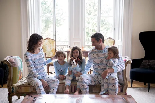 Vista 4 de Leveret - Conjunto de pijama a rayas de 2 piezas, 100 % algodón, para niños pequeños y niños hasta 14 años