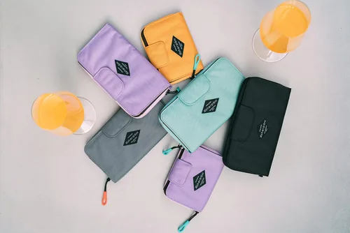 Vista 27 de Sherpani Tulum, cartera grande de nailon con cremallera alrededor, cartera con tarjetero organizador para mujer