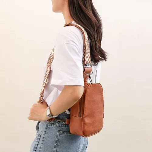 Vista 2 de LIMHOO Bolso bandolera para mujer, bolso cruzado de piel sintética