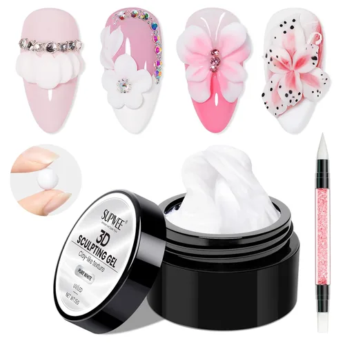 Vista 23 de Gel de uñas sólido Builder, gel duro transparente para esculpir uñas Aqua Clear
