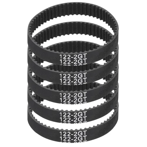 Vista 57 de MECCANIXITY 3.780 in GT-2 correa dentada, 5pcs 0.354 in ancho 0.079 in paso impresión 3D GT-2 correa dentada caucho de bucle cerrado, negro
