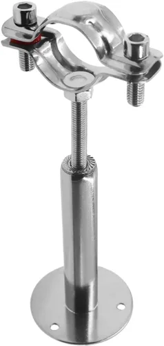 Vista 12 de Soporte de tubo ajustable de acero inoxidable 304, soportes de tubo de montaje en pared, plata