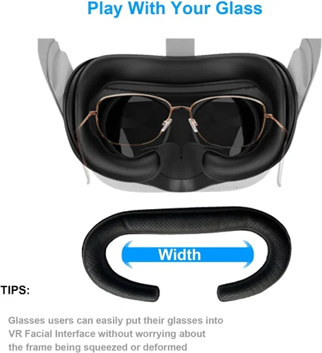Vista 6 de VR Face Pad for Oculus Quest 2,Facial Interface Bracket Face Cover Compatible with Quest 2 Accessories,Anti-fogging Sweatproof Face
