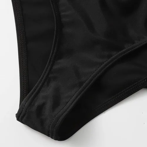 Vista 3 de Traje de baño de 3 piezas con estampado floral de girasoles de playa para niños y niñas tankini dividido con pantalones cortos para 7-14 años