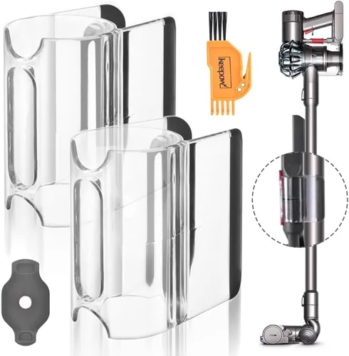 Vista 5 de KEEPOW Soporte de accesorios compatible con aspiradora Dyson V11 V10 V8 V7 con llave de cepillo de rodillo, 1 paquete
