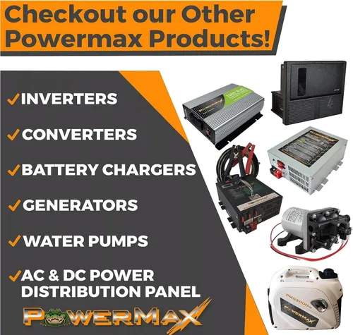 Vista 8 de PowerMax 35 Amp Convertidor de energía para RV Cargador de batería inteligente de 4 etapas de 12V 110V AC a 12V DC Salida ajustable