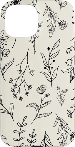 Vista 6 de Sand Beige Wildflower Floral Pattern Case for iPhone 16