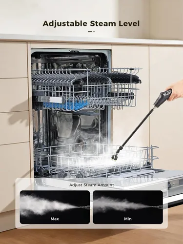Vista 10 de Limpiador de vapor de mano, vapor de alta presión de 2500 W