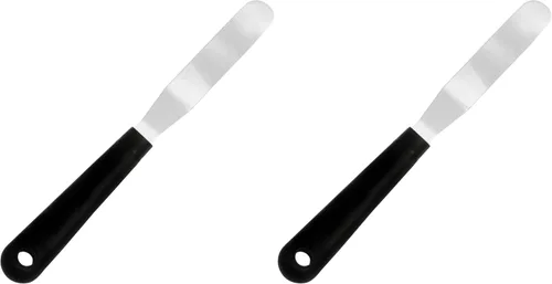 Vista 12 de Fat Daddio's SPAT-CS - Espátula para galletas en ángulo de acero inoxidable, 2.5 pulgadas