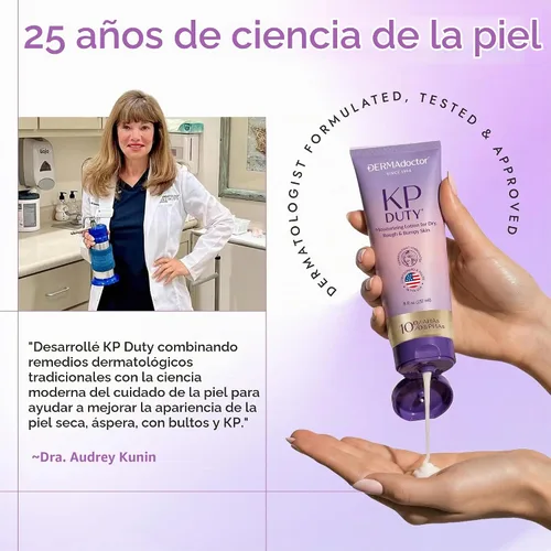 Vista 7 de DERMAdoctor KP Loción Hidratante, Crema Corporal Keratosis Pilaris, 8 oz
