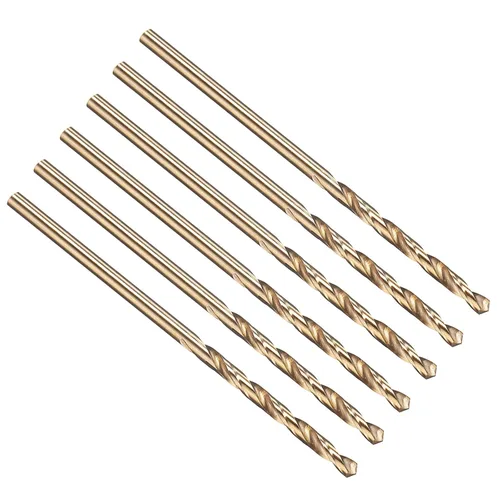 Vista 150 de PATIKIL Broca Jobber de 0.039 in, vástago recto M35 cobalto 5% acero de alta velocidad 135° acabado dorado para metal duro de acero inoxidable - 2