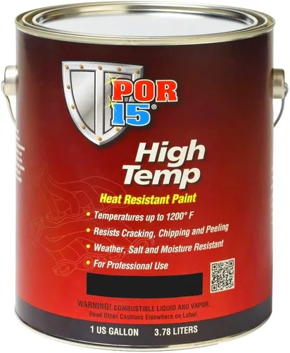 Vista 11 de POR-15 44316 puntura de alta temperatura de aluminio - 8 onzas líquidas