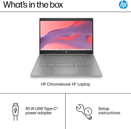 Vista 15 de Computadora portátil HP de 14" para estudiantes, edición 2026, procesador