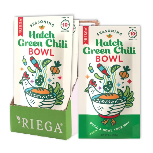 Vista 10 de Riega Mezcla de condimentos de chile, mezcla de especias orgánicas para cocinar sopas y guisos, paquetes de 0.9 onzas, 8