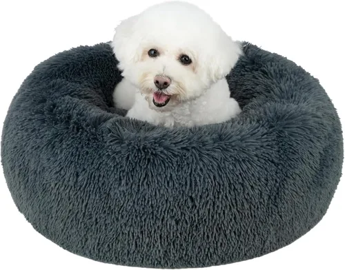 Vista 9 de Best Pet Supplies Casa para Perros Cama Colchoneta Carpa Interior Redonda Suave de Felpa para Razas Pequeñas, Medianas y Grandes - Lavanda, 20 x 20