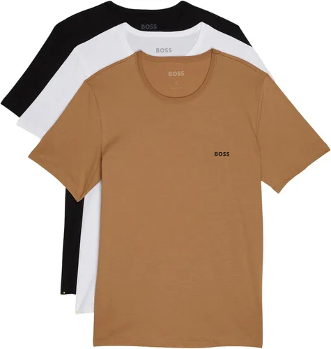 Vista 16 de BOSS Paquete de 3 camisetas de algodón bordadas con logotipo para hombre