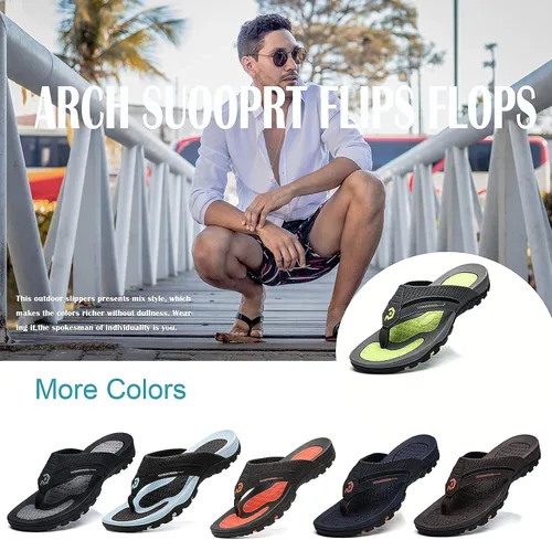 Vista 5 de Chanclas para hombre sandalias de tanga duraderas y cómodas para la playa
