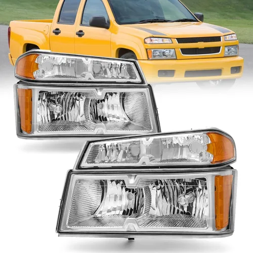 Vista 20 de [Usado] AS Conjunto de faros delanteros de reemplazo para 1994 1995 1996 1997 1998 Chevy Silverado/Tahoe/Suburban/C10 con carcasa negra, reflector