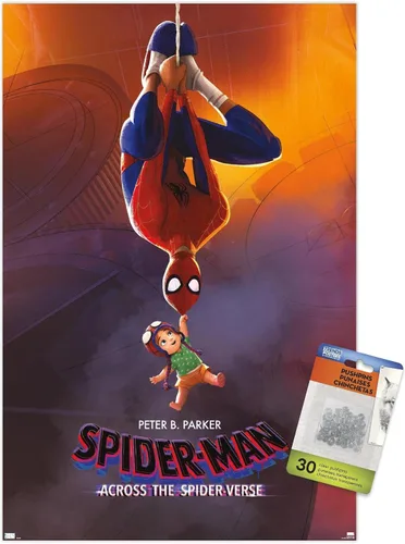 Vista 13 de Trends International Marvel Spider-Man: Across The Spider-Verse - Póster de Peter & Mayday Parker de una hoja, 34 pulgadas de largo x 22.4 pulgadas