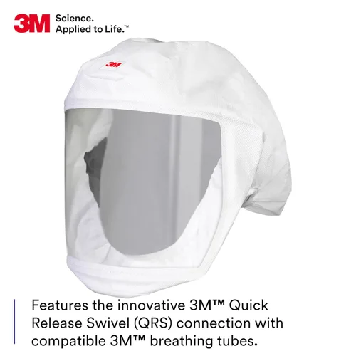 Vista 3 de 3M Versaflo - Funda para cabeza con suspensión integrada, S-133L-5, blanco, mediano/grande, 5 EA/Case